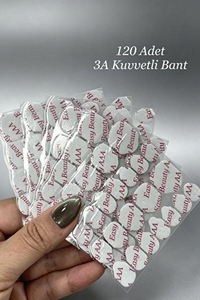 Easy Beauty 120 Adet 3A Çok Kuvvetli MEDIUM Beden Takma Tırnak Yapıştırıcı Ba...