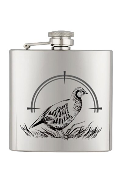 Albainox Υδροδοχείο- Φλασκί Barbaric Stainless Hip Flask 6 Oz-Πέρδικα, 40122G...