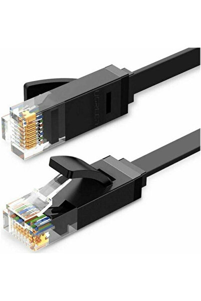 Ugreen Επίπεδο Καλώδιο Ethernet U/UTP Κατηγορίας 6 (Gigabit) 5μ Μαύρο Κωδικός...