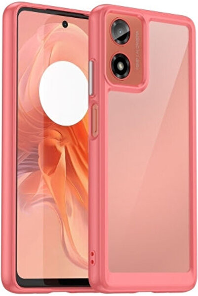 OEM Κόκκινη Θήκη Πλάτης Σιλικόνης (Motorola Moto G24, G24 Power, G04, G04s, E...