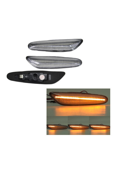RapidAuto Set lampa semnalizare laterala BMW Seria 1 (E81-E88), Seria 3 (E46,...