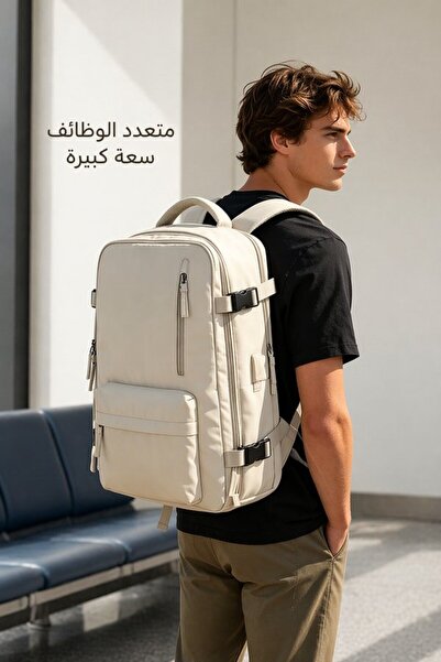 Generic 1 Polyester Waterproof Travel Backpack Usb Charging Laptop Backpack C...
