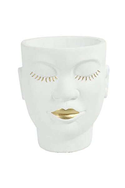 Plastona Pot Lips 013.787463 18x19εκ. Λευκό