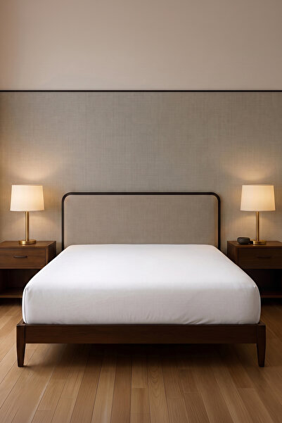 TEOHOMELİNENS Premium Quality Cotton Single Jersey Elastic Bed Sheet, King Si...