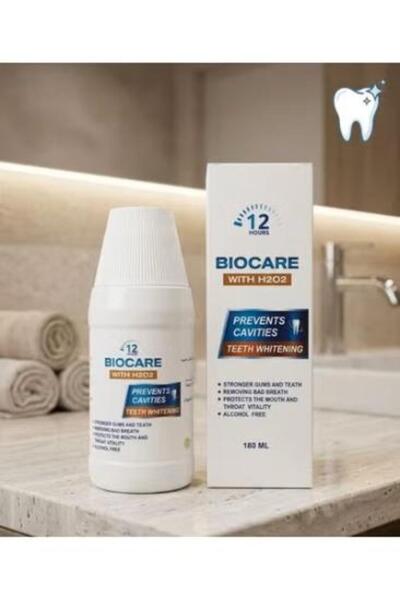 BİOCARE Advanced Whitening Mouthwash 180 ml | Advanced Whitening Mouthwash H2O2