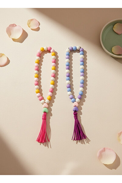 ALLNOORKİDS 33-Piece Girl's Prayer Beads - 2 Islamic Gifts