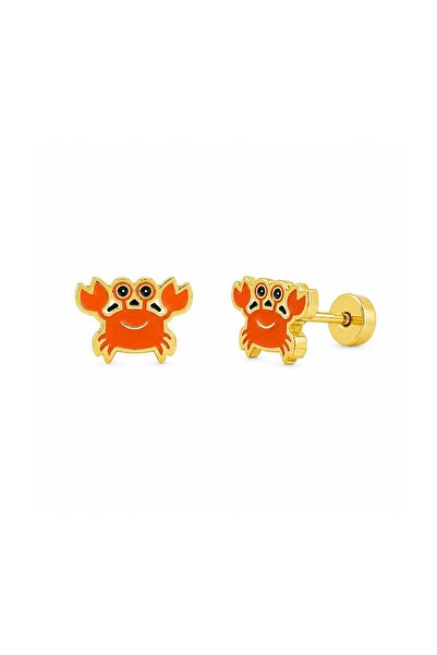 Bijuteria SORELLY Cercei crab placați cu aur de 14k