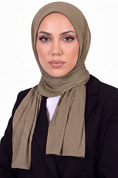 hadiora Women's Beige Neck-To-Collar Stitched Ready-To-Wear Practical Combed ...