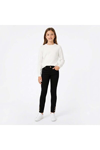 NOVATECH NOVA TECH Girls Cotton Slim Fit Pants for Kids