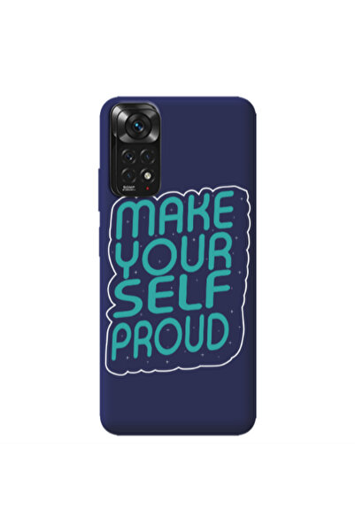 Other Xiaomi Redmi Note 11 4G Make Your Self Proud Dark blue Colored Silicone...