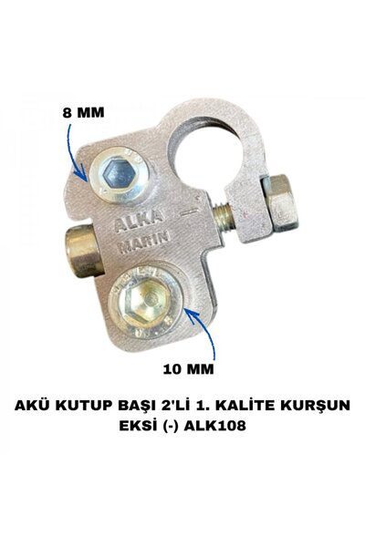 VİTEKSA AKÜ KUTUP BAŞI 2'Lİ 1. KALİTE KURŞUN (+) (-) ALK108