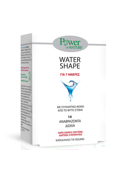 Power Health 7 Ημέρες Water Shape Στέβια 14 Αναβράζοντα Δισκία