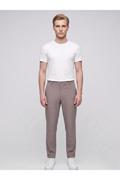 Plus Scorpion Men's Summer Lace-Up Fabric Trousers – Slim Fit Comfortable Cut...