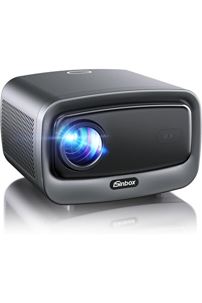 Isinbox Proiector de film pentru exterior, Proiector inteligent 4K și 36W, Do...