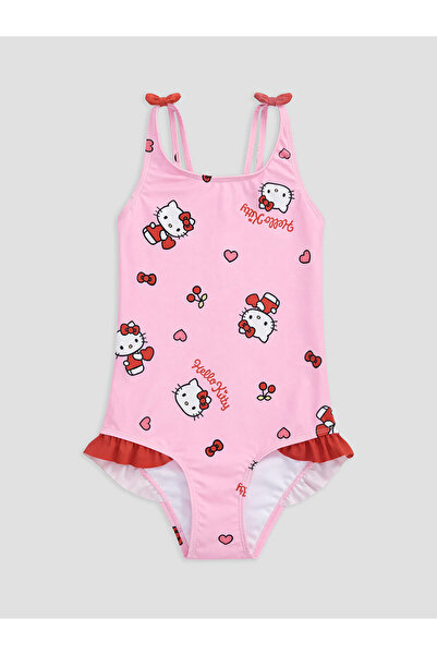 LC Waikiki Момичешки бански с щампа Hello Kitty