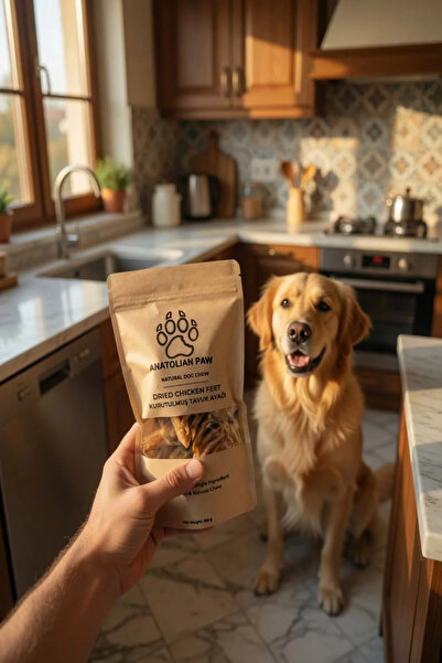 Kurutulmuş Tavuk Ayağı Köpek Ödül Maması %100 Doğal 100 gr