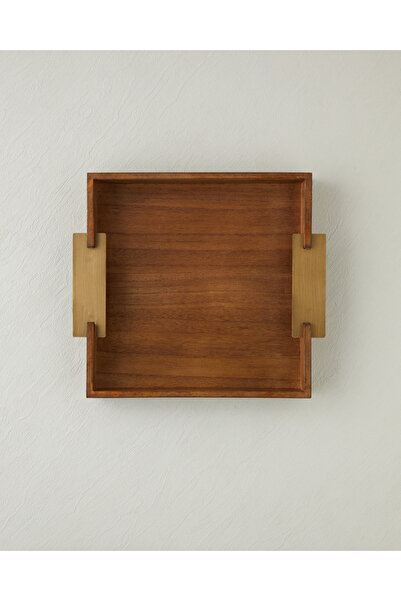 English Home Krina Mdf Dekoratif Tepsi 34x5 cm Kahverengi