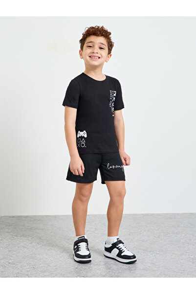 Styli Boys Playstation Print Cotton T-Shirt