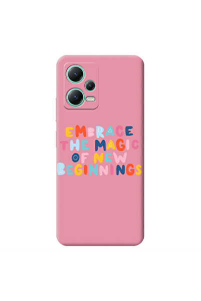 Other Xiaomi Redmi Note 12 Pro 5G Embrace Pink Colored Silicone TPU Θήκη