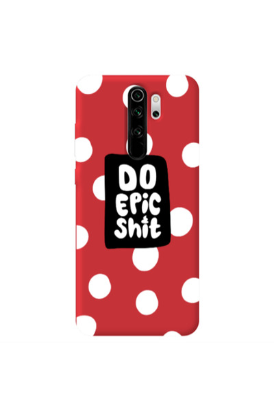Other Xiaomi Redmi Note 8 Pro Do Epic Shit Red Colored Silicone TPU Θήκη