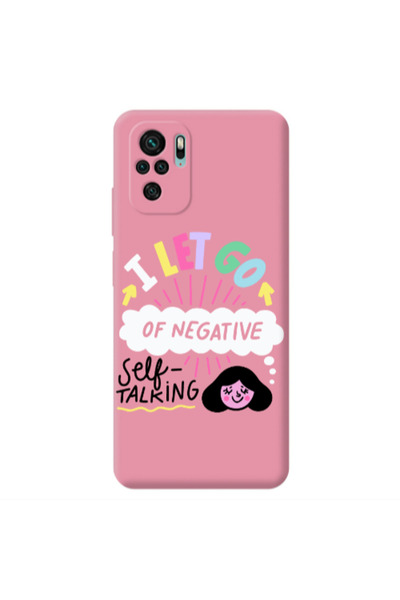 Other Xiaomi Redmi Note 10S Let go Self talking Pink Colored Silicone TPU Θήκη