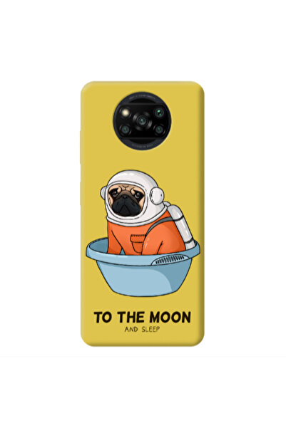 Other Xiaomi Poco X3 Pro To the moon Yellow Colored Silicone TPU Θήκη