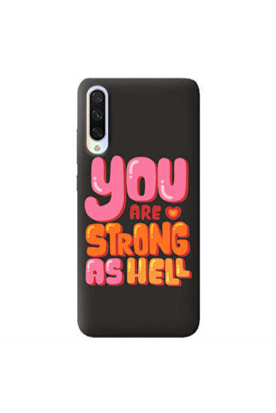 Other Xiaomi Mi 9 Lite You are Love Strong Black Colored Silicone TPU Θήκη