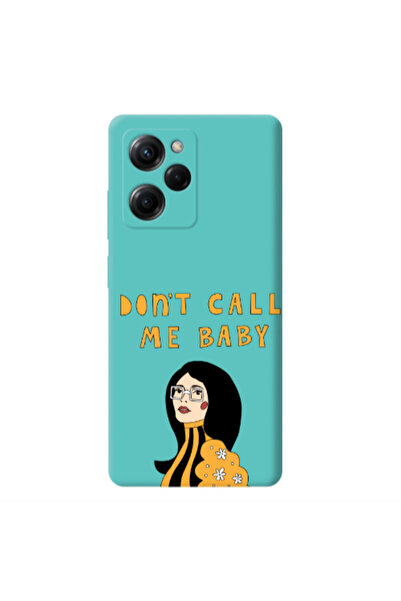 Other Xiaomi Poco X5 Pro Call me baby Turquoise Colored Silicone TPU Θήκη