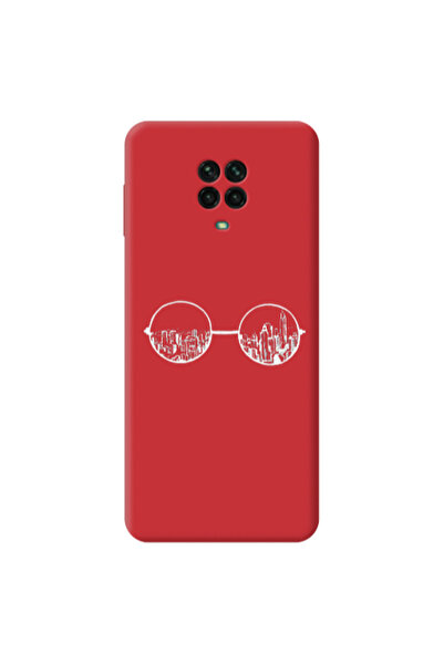 Other Xiaomi Redmi Note 9 Pro Sunglasses Red Colored Silicone TPU Θήκη