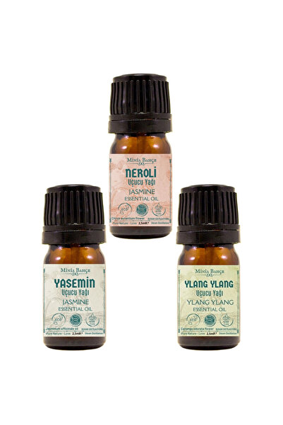 minia bahçe Jasmine oil, orange blossom (neroli) oil, ylang ylang oil, 2.5 ml...