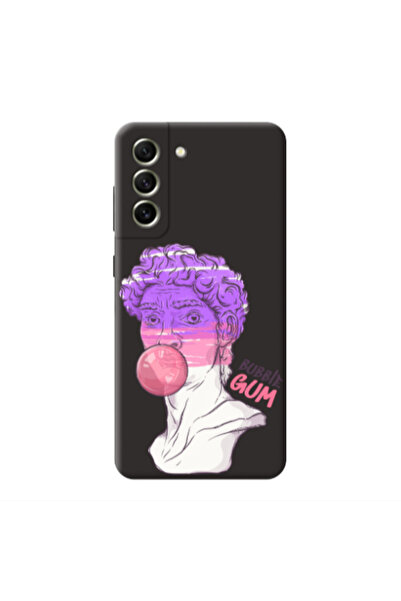 Other Samsung S21 FE Pin Bubble Black Colored Silicone TPU Θήκη