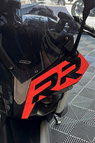 Banxtre ملصق تفاصيل رأس الدراجة RR مع عاكس للضوء لـ Bajaj Pulsar RS 200 (قطعة...
