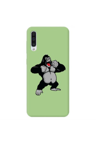 Other Samsung A50 Angry Gorilla2 Light Green Colored Silicone TPU Θήκη