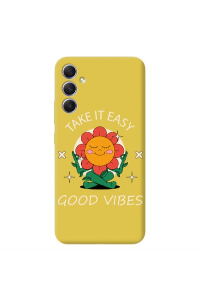 Other Samsung Galaxy A05s Take It Easy Yellow Colored Silicone TPU Θήκη