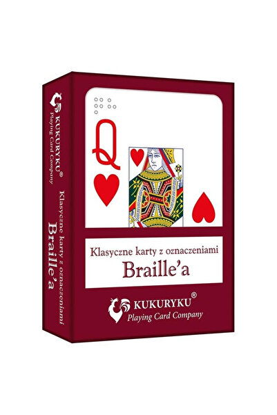 Kukuryku Set carti de joc Kukuryku, 54 piese, rosu, Braille, multicolor