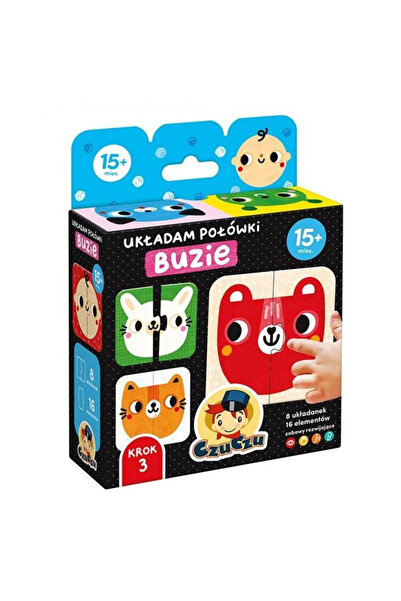 OEM CzuCzu Ukladam Polowki Buzie puzzle educativ 15 luni+