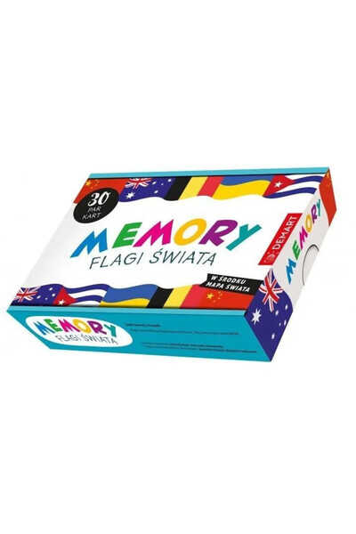 DemArt Joc de memorie set cu harta A3 multicolor