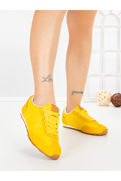 CINK ME Women's yellow textile sports shoes Hossina