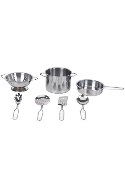 OEM Set bucatarie metalic copii Merkpol 7 piese multicolor