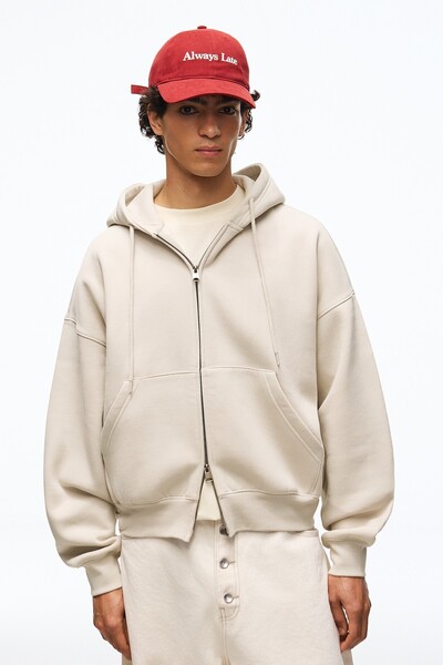 Bershka Fermuarlı kapüşonlu sweatshirt