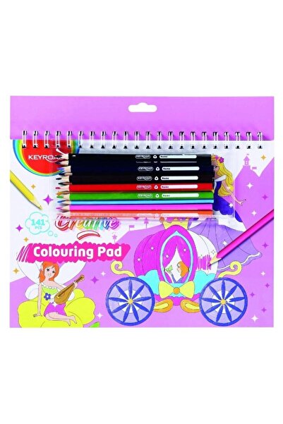 OEM Set creativ Keyroad: carte de colorat, autocolante, creioane colorate, bl...