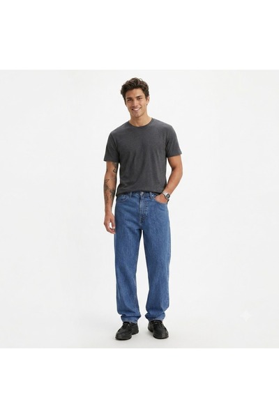Levi's 568 ™   Stay Loose Lightweight Linen+ Denim Jean Men's Trousers -0001
