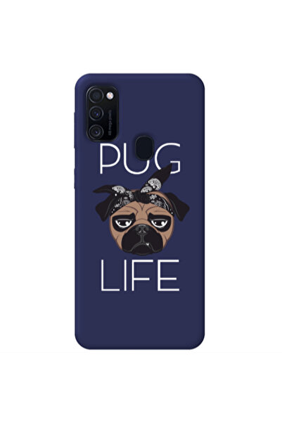 Other Samsung M21 Pug Life Dark blue Colored Silicone TPU Θήκη