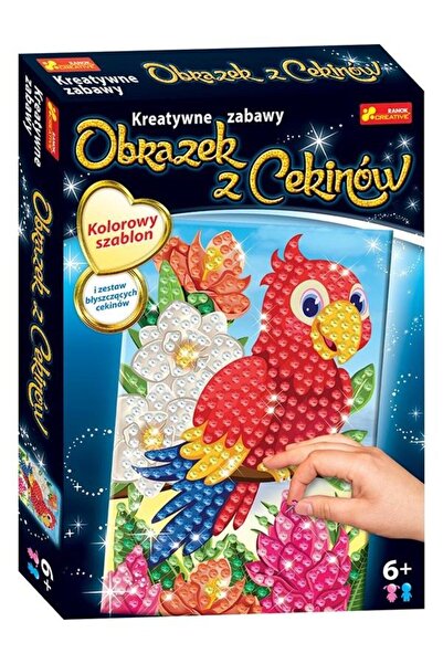 OEM Mozaic cu paiete, Ranok-Creative, Papagal, Multicolor, 6+