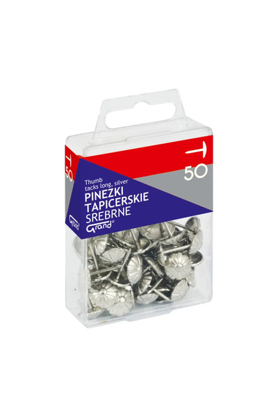 MC Micostore Тапицерски пирони Гранд 110-1483, 15 мм, сребристи, блистер 50 бр.