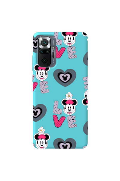Other Xiaomi Redmi Note 10 Pro 4G Minnie Turquoise Colored Silicone TPU Θήκη