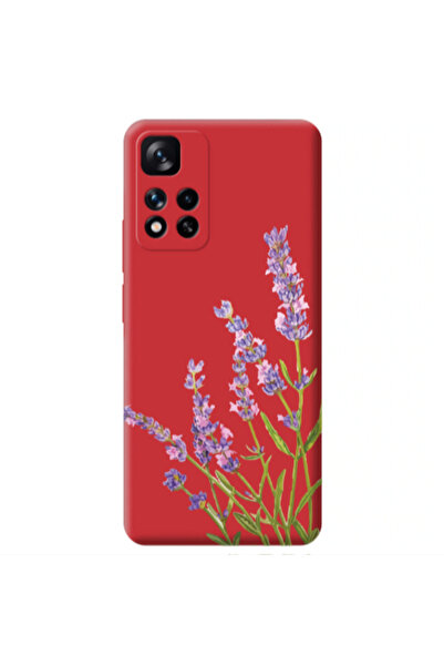 Other Xiaomi Redmi Note 11 Pro 5G Flowers 8 Red Colored Silicone TPU Θήκη
