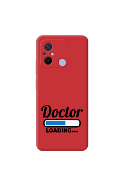 Other Xiaomi Redmi 12C Doctor Loading Red Colored Silicone TPU Θήκη