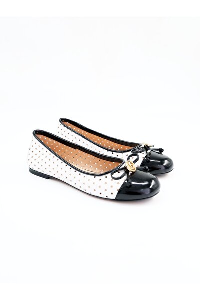 Tenau Women's genuine leather flat shoes white