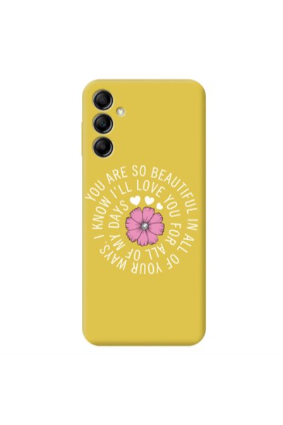 Other Samsung A14 5G Your Ways Yellow Colored Silicone TPU Θήκη